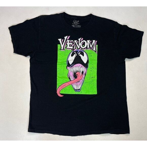 Marvel Venom Graphic T-shirt Men XL Black Short Sleeve - Picture 1 of 5